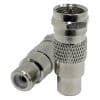 Matchmaster 08MM-A9 Coaxial Adaptor, RCA Female to 'F' Male Adaptor (10 Pack), Used to convert 'F' type female connectors to RCA female connections