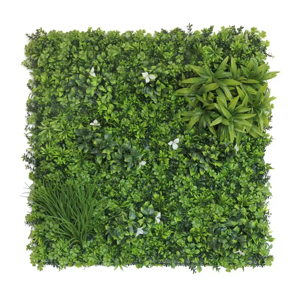 100x100cm Artificial Hedge Tile White Tobria