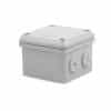 Alco EZIBOX0 Junction Box Enclosure - Ezibox Range, Weatherproof Grey UV Stabilised PVC IP66 Surface Mount 85x85x62mm