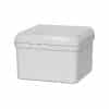 Alco EZIBOX1 Junction Box Enclosure - Ezibox Range, Weatherproof Grey UV Stabilised PVC IP66 Surface Mount 105x105x72mm