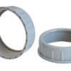 Ampere AMPVF63 Female Conduit Bush, 63mm, PVC, Internal Thread, Box of 5, Durable Cable Protection, Grey