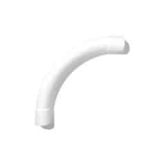 APP LSB100WH Sweep Bend, 100mm, Heavy Duty PVC, 90° Bend, 600mm Radius, 1050mm Length, Green Star Certified, Box Qty 1, White