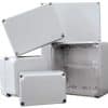 B&R Enclosures PJ302215T Polynova PJ series Aadaptable box, Thermoplastic enclosure, 300mmx220mmx150mm, Clear lid, Grey Enclosure