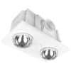 Brilliant Lighting 22779/05 Bathroom Mate Magma DC 2LT 3-in-1 Heater, LED Light, Exhaust Fan, Airflow 500mGreater Than or Equal/hr, Rectangle, White