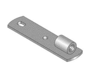 Burndy BVMP10Z Threaded Rod Hanger, Vertical Mount, M10, Zinc Plated
