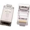 Cabac C68P8CS2P-X Shielded Data Plug, 2 Piece,  RJ45 8P8C Solid or Stranded UTP, Modular RJ plug for cat6 Shielded data applications, 10 Pack