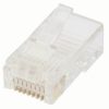 Cabac 0688RSL-C Data Plug, RJ45 8P8C Round Solid UTP, Modular RJ plug for cat5e data applications, 100 Pack