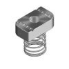 Burndy B1006Z Channel Nut with Long Spring, Spring Nut, M6, Zinc Plated