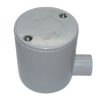 Cabac Tripac DJB1-25 Deep Conduit Junction Box, Round, 25mm 1Way, PVC, Grey
