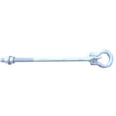 EDS EB450 Galvanised Eye Bolt with Earth Tag, 16mm x 450mm