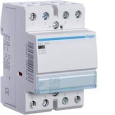 Hager ESC464 Din Contactor, 4 N/C Contacts, 4 Pole, 63A, 240V, 3 Module, Din Rail Mount