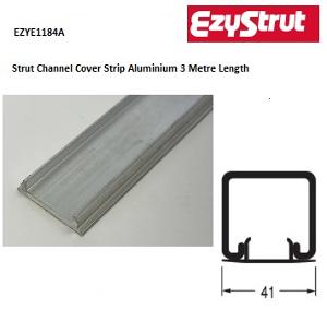 Ezystrut E1184A, Strut Channel Cover Strip Aluminium 3 Metre Length