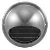 Fantech EDVSS150 EDV Series Exhaust Fan Grille, External Dome Vent, Louvre, Wall Mount, Round, Suit 150mm Duct, 210mm O/D, Gr 304 Stainless Steel