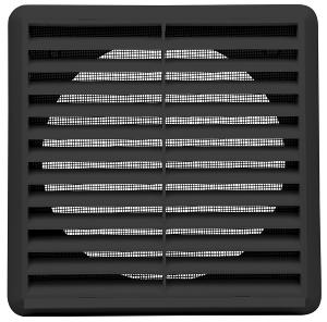 Fantech EPFL100BK, Exhaust Grille External, Fixed Louvre 100mm, Black