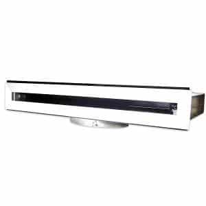 Fantech LSD125-600W LSD Series Exhaust Fan Grille, Linear Slot Grille, Louvre, Ceiling Mount, Rectangular, Suit 150mm Duct, 553mm x 80mm, 525mm x 50mm Cut Out, White