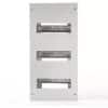 FES Australia Electrical DK-24 24 Way DIN Kit, Galvanised Steel, 3 Openings, 223mm Width x 448mm Height, Quick Install for Meter Boards, Galvanised Finish