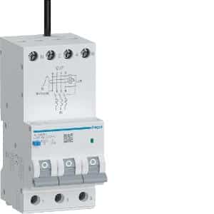 Hager RCBO Electronic 3M 3P+N 10kA C-25A 30mA A