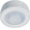 Hager EE804A PIR Sensor, Motion Sensor, Indoor, IP21, Surface Mount, Ceiling, 6mtr Detection Range, 360 Deg, 240V 10A, 1000W Incand Max load, White