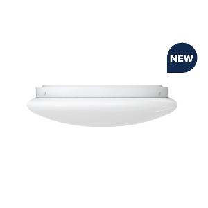 Haneco PURO14W300RMS Puro G4 LED Oyster Fitting, IP54, Surface Mount, 8W/10W/11W/15W, 3000/4000/5700K, Metal Base, Diffuser PMMA, Non Dimmable, 300mm Diam x 75mm, White