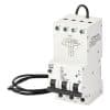 CBI Electric SFRSE4NC10 SFR SE4 RCBO, 3P Plus N, 10A, 30mA, C Curve, 10kA Breaking Capacity, IP20, 415VAC, 54mm Wide, Residual Current Circuit Breaker, White