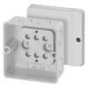 Hensel DM9020 Adaptable Box, Thermoplastic, IP65, With Knockouts, Without terminals, 88mm X 88mm X 53mm, Grey