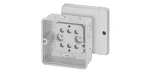 Hensel DM9020 Adaptable Box, Thermoplastic, IP65, With Knockouts, Without terminals, 88mm X 88mm X 53mm, Grey
