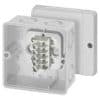 Hensel DM9045 Adaptable Box, Thermoplastic, IP65, With Knockouts, With terminals, 98mm X 98mm X 61mm, Grey