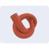 HP Profiles HPPCH5010 HD Corrugated Conduit, 50mm x 10m, Heavy Duty, UV Stabilised, 1250N Strength, Orange