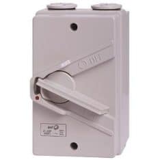IPD IPM202, Weatherproof Isolator, 2P, 20A, IP66, Grey