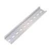 IPD TS35/S-S-ALU Din Rail, Slotted, Aluminium, 2m Length, 35mm Width, 7.5mm Height, IEC60715 Compliant, Pack of 10, Plated Finish