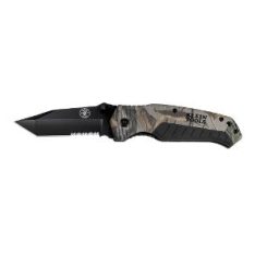 Klein Tools 44222 REALTREE XTRA™ Pocket Knife, Folding, Tanto Blade, 3.5in, 440A Stainless Steel, Nylon/Rubber Handle, 8.203in Open Length, Camouflage