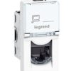 Legrand 033161 Mosaic Series Data Mech, FMK, Jack, Cat6, Unshielded, RJ45, 8P8C, UTP, White