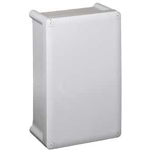 Legrand 35950 Enclosure Box, IP55 Plastic, Opaque, 180x140x86mm, Weatherproof, Dust and Water Resistant, Grey Finish