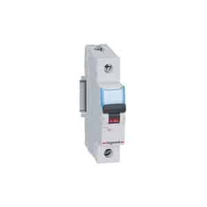 Legrand 403435 Miniature Circuit Breaker, MCB, 1 Pole, 20A, 240V, C Curve, 6KA, Din Rail Mount, 1 Module