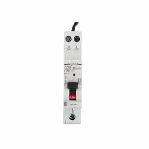 Legrand 418895 DX3 RCBO, 1P Plus N, 25A, 30mA, C Curve, 6kA Breaking Capacity, DIN Rail Mount, 1 Module, Flexible Neutral Tail 900mm, Compact Design, White