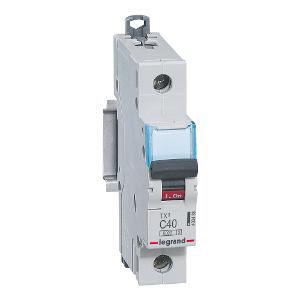 Legrand 403440 Miniature Circuit Breaker, MCB, 1 Pole, 63A, 240V, C Curve, 6KA, Din Rail Mount, 1 Module