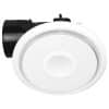 Mercator BE340ESPWH Emeline II Ceiling Exhaust Fan, Round, 30W, 270m3/h Airflow, Ducted, 240mm Cut Out, Includes LED Light, White