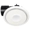 Mercator BE350ESPWH Emeline II Exhaust Fan, Ceiling Mount, Round, 320m3/h Airflow, 35W, 10W LED Light, 290mm Cut Out, 330mm Diameter, White