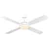 Mercator CFAN AIRNIMATE Ceiling Fan, 52in 4 Blade AC, 9700m³/hr Airflow, LED Light, 60W, Remote Control, Dimmable, White