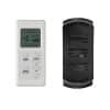 Mercator FRM97 RF Remote Set for Ceiling Fans, LCD Display, Soft Touch Button, Wall Mount Included, Compatible with Mercator Fans, White