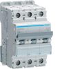 Hager NDN332A Miniature Circuit Breaker, MCB, 3 Pole, 32A, 415V, D Curve, 10KA, Din Rail Mount, 3 Module