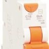 NHP M6RCBD1630CAN Mod6 Series RCBO, Type A, C Curve, 1 Pole, 1P+N, 240V, 16A, 30mA, 6KA, Din Rail Mount, 1 Module