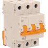 NHP MOD6316 Mod6 Series Miniature Circuit Breaker, MCB, 3 Pole, 16A, 415V, C Curve, 6KA, Din Rail Mount, 3 Module