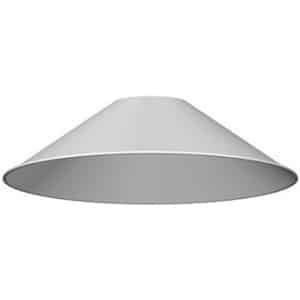 PDL 49 Conical Light Shade, Lamp Holder, 240mm, 150W Max, White