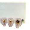 Ravelo JBLWH Junction Box, Large, Rectangular, with 1 Earth and 3 Active Loose Connectors, Screw on Lid, 70mm X 100mm X 48mm, White