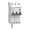 Schneider Electric A9DC6950, Residual Current Breaker With Overcurrent Protection (RCBO), Acti9 iC60 RCBO, 3P+Ns, C Curve, 50A, 30mA, A type, 6000A