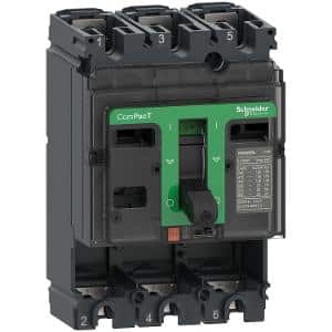 Schneider Electric C10F3 Circuit breaker basic frame, ComPacT NSX100F, 36kA/415VAC, 3 poles, 100A frame rating, without trip unit