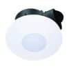 Ventair PVPXDC250WHRDLEDR Airbus Series Round DC Exhaust Fan with LED Light, Ceiling Mount, 300mm Cut Out, 80–410m3/h Airflow, 23–39dBA Noise Level, IPX4, White