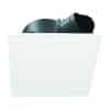 Ventair PVPXDC250WHSQR Airbus Series Square DC Exhaust Fan, Ceiling Mount, 300mm Cut Out, 80–410m3/h Airflow, 23–39dBA Noise Level, IPX4, White
