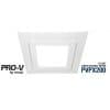 Ventair ABGLED200WH-SQ Airbus 200 Exhaust Fan Grille, Square with Centre LED Light, Suit PVPX200 Airbus Modular, 272mm x 272mm, White